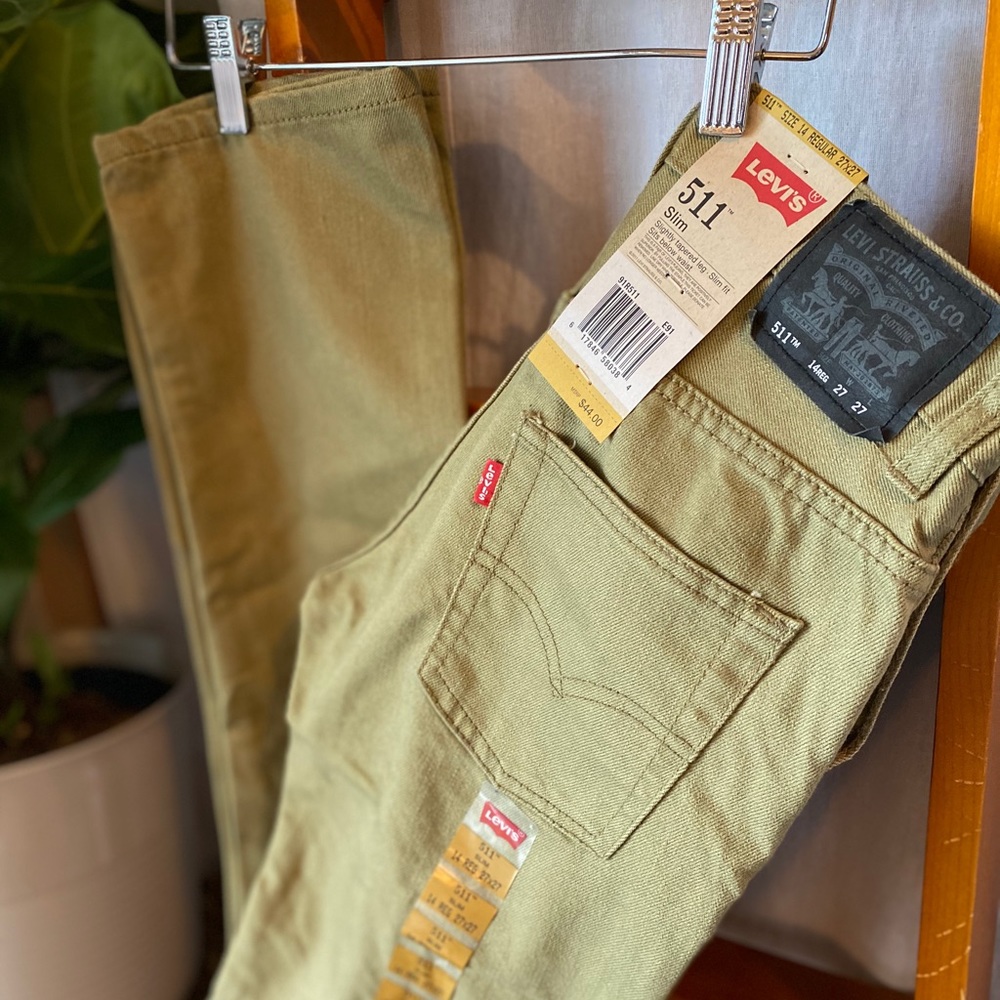 511 Slim Fit Olive Green Black Fill